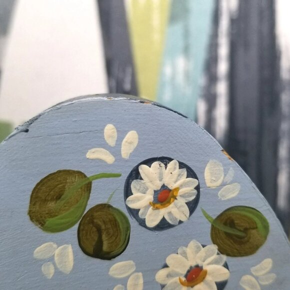 Wood Duck Goose Mantle Decor Artist Signed Rustic Norwegian Style Shabby Chick C - Picture 8 of 14